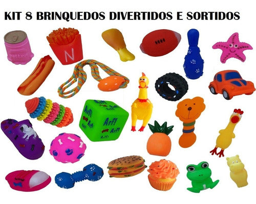Brinquedos Pra Cachorros Kit Com 8 Un  Imperdivel